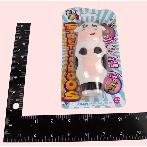 Stretchy Squishy Cow Stretcharoos Cowy Figure Toy Bettertoyz Squeezable Squish - Picture 8 of 16
